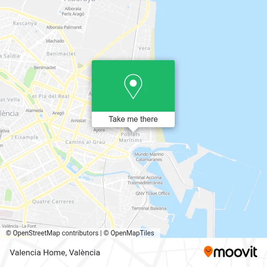 Valencia Home map