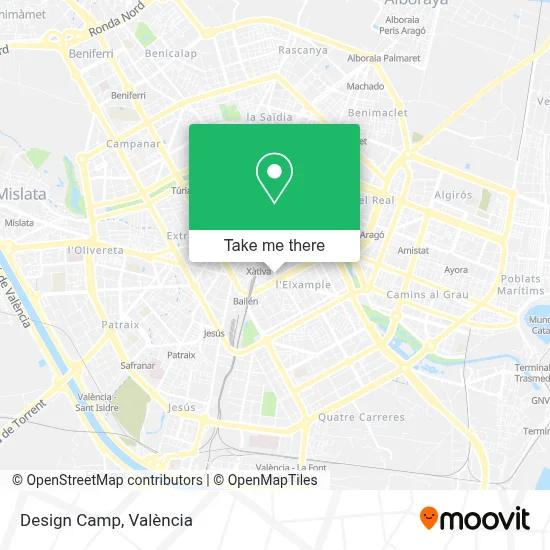 Design Camp map