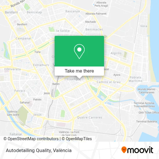 Autodetailing Quality map