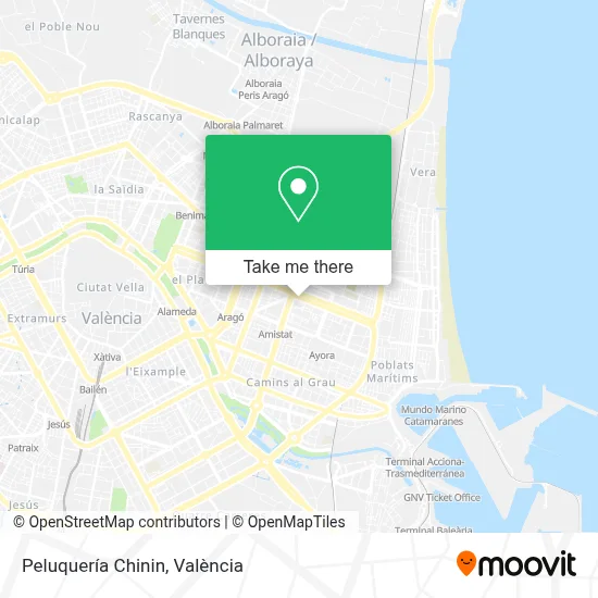 Peluquería Chinin map