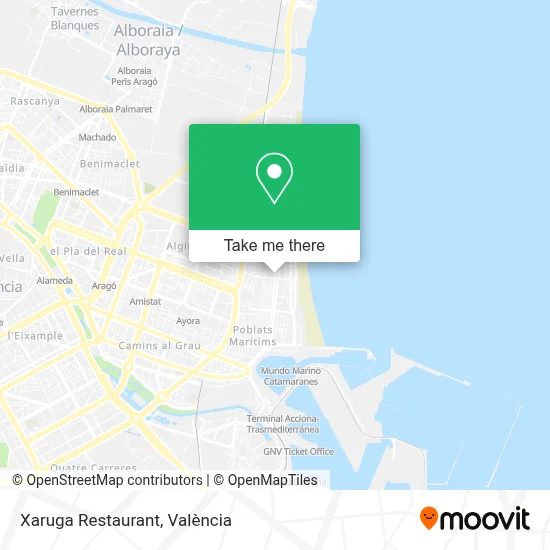 Xaruga Restaurant map