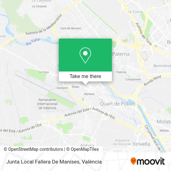 Junta Local Fallera De Manises map