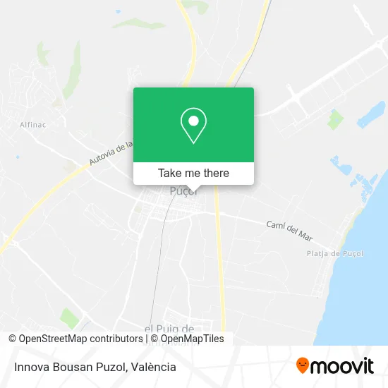 Innova Bousan Puzol map