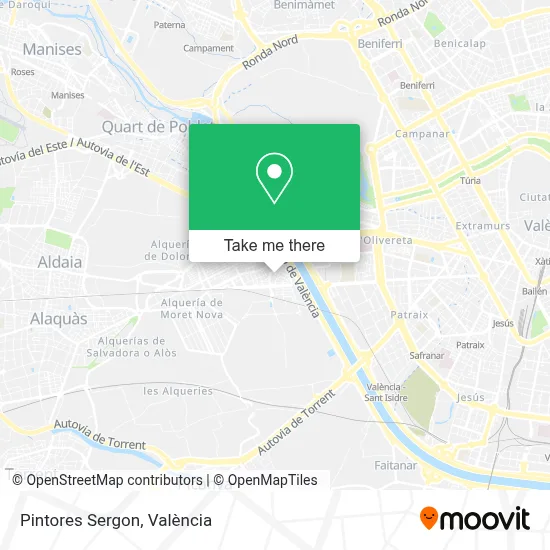 Pintores Sergon map