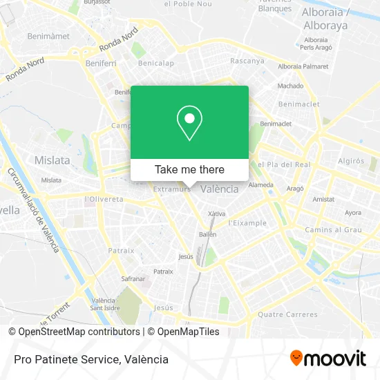 Pro Patinete Service map