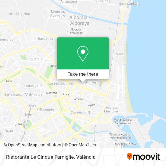 Ristorante Le Cinque Famiglie map