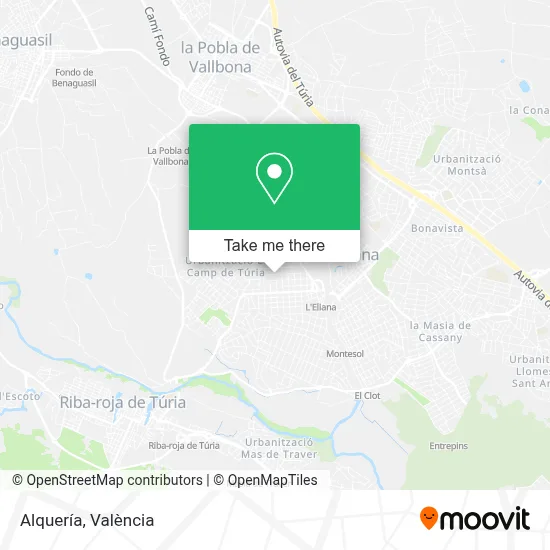 Alquería map