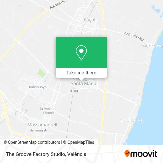 The Groove Factory Studio map