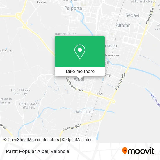 Partit Popular Albal map