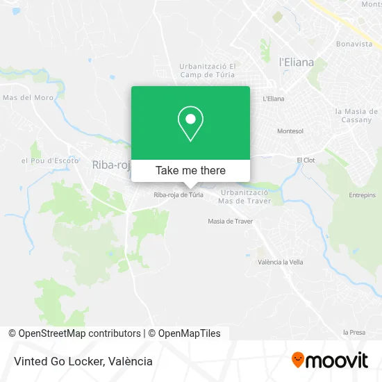 Vinted Go Locker map
