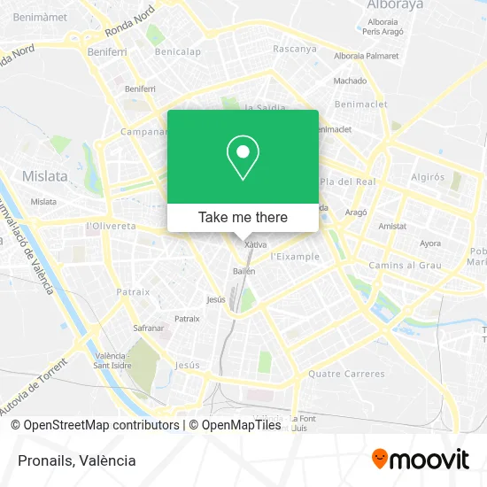 Pronails map