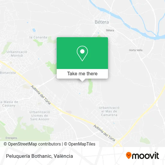 Peluquería Bothanic map