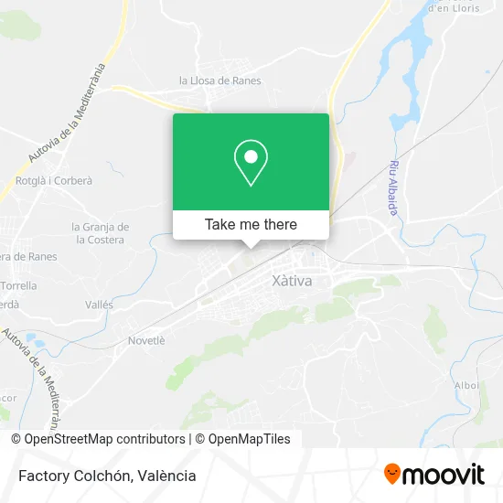 Factory Colchón map
