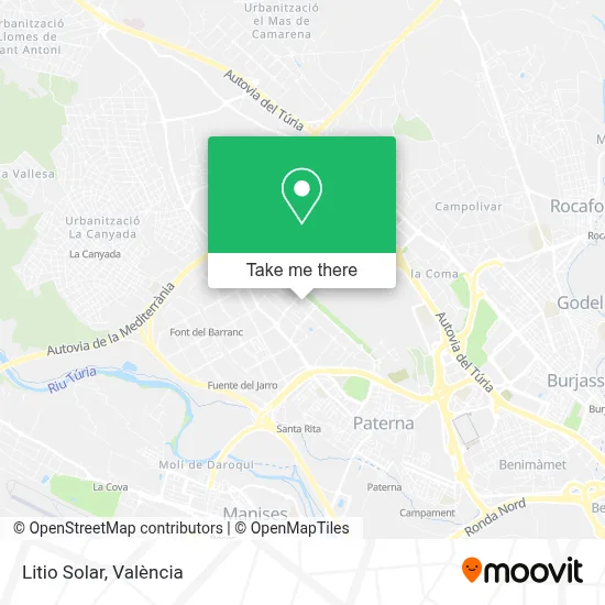 Litio Solar map