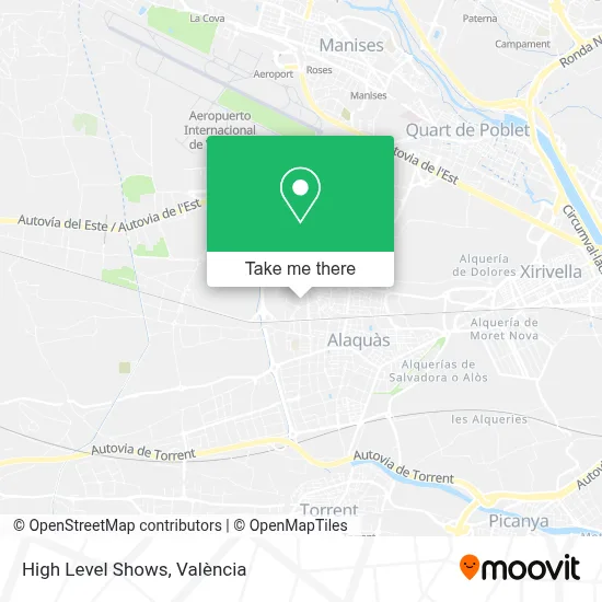 High Level Shows map