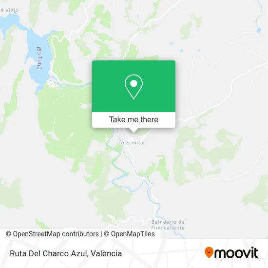 Ruta Del Charco Azul map