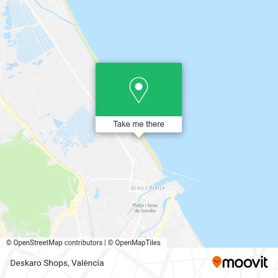 Deskaro Shops map