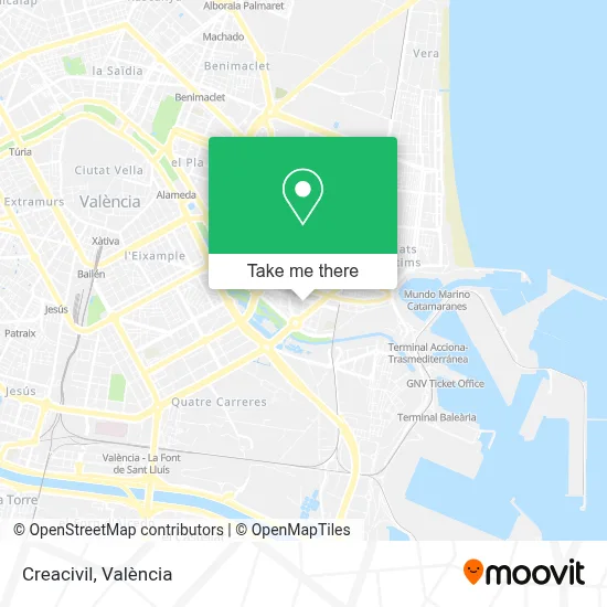 Creacivil map