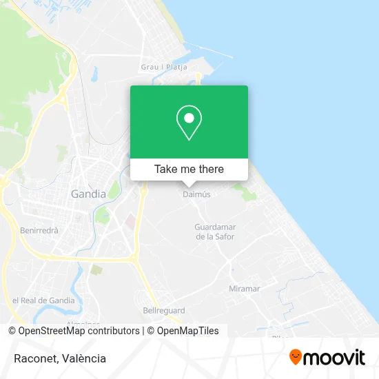 Raconet map