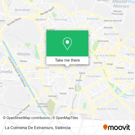 La Colmena De Extramurs map