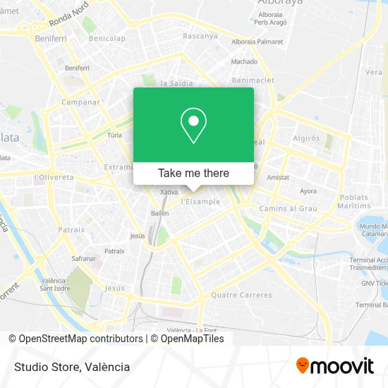 Studio Store map