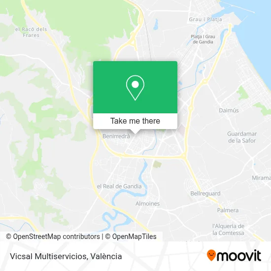 Vicsal Multiservicios map