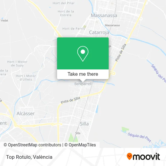 Top Rotulo map