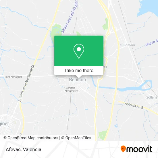 Afevac map