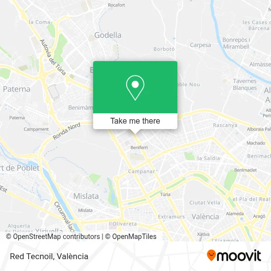 Red Tecnoil map