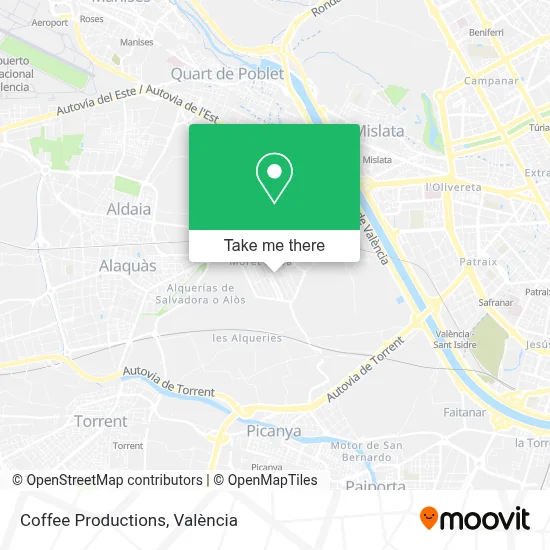 Coffee Productions map