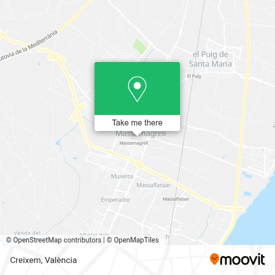 Creixem map