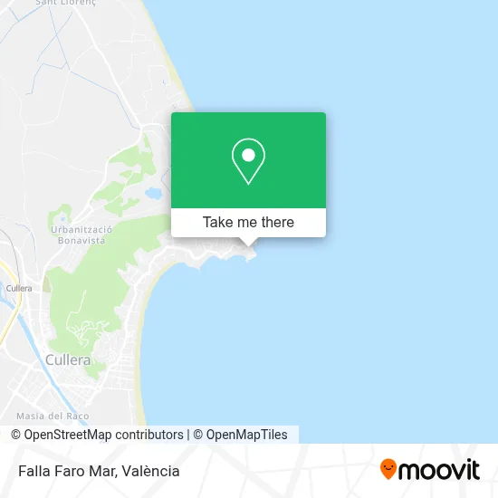 Falla Faro Mar map