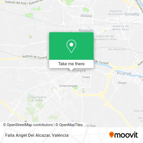 Falla Angel Del Alcazar map