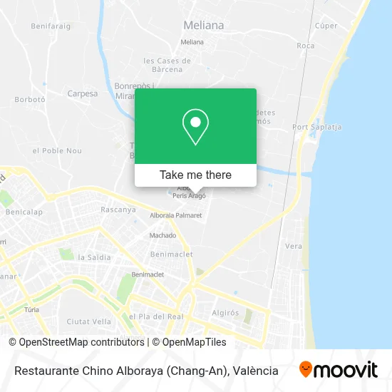 Restaurante Chino Alboraya (Chang-An) map