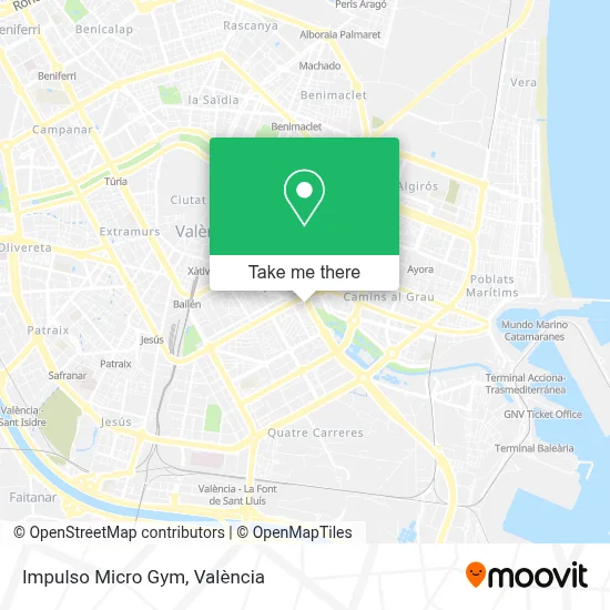 Impulso Micro Gym map