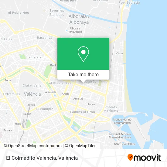 El Colmadito Valencia map