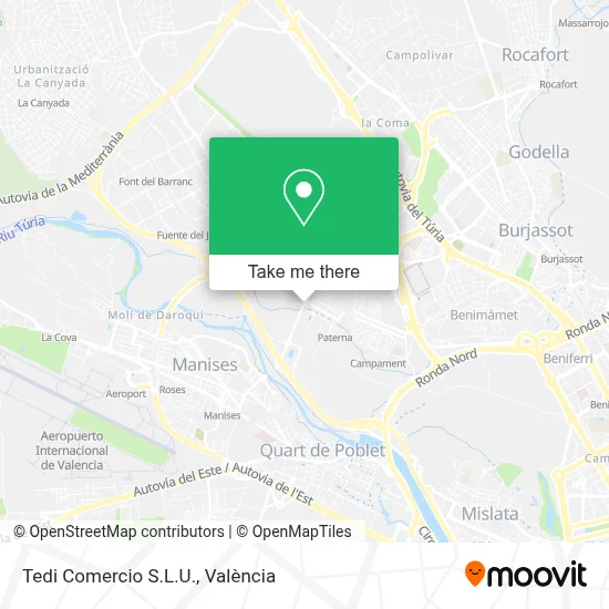 Tedi Comercio S.L.U. map