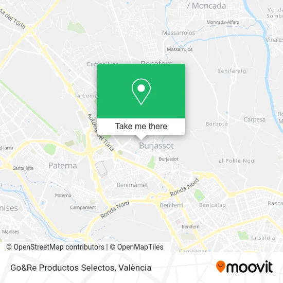 Go&Re Productos Selectos map