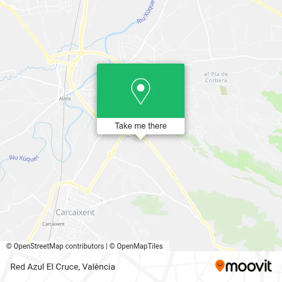 Red Azul El Cruce map