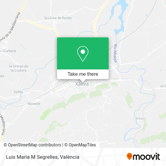 Luis Maria M Segrelles map