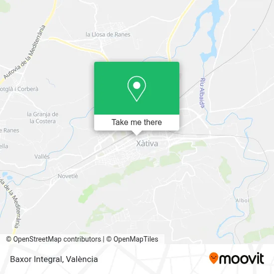 Baxor Integral map