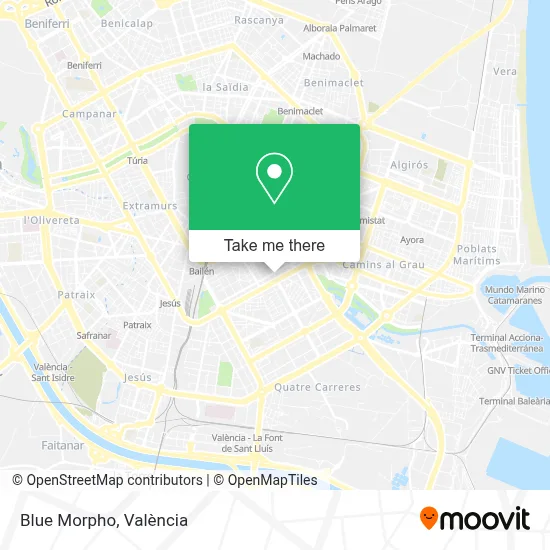 Blue Morpho map