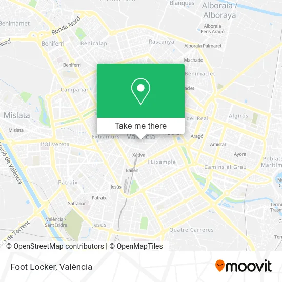 Foot Locker map