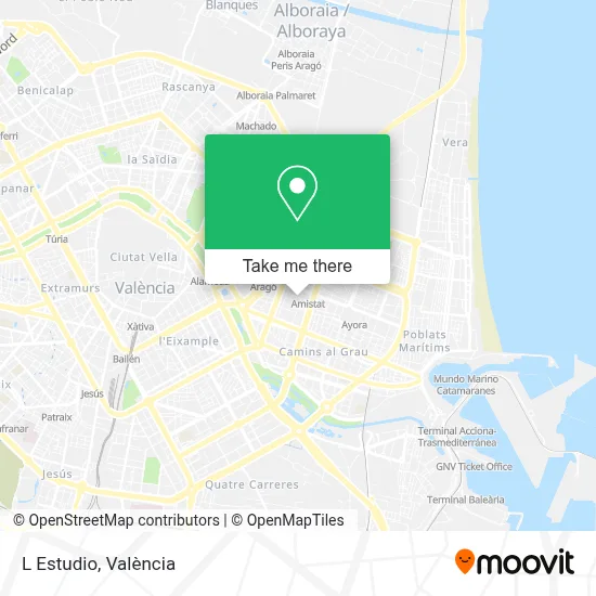 L Estudio map