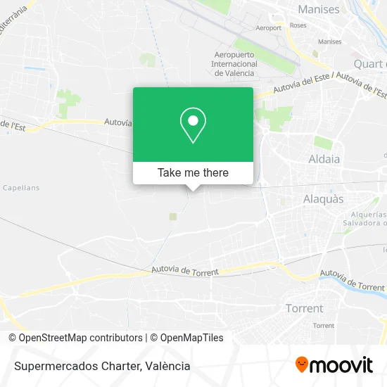 Supermercados Charter map