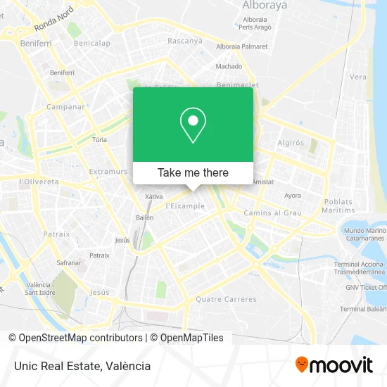 Unic Real Estate map