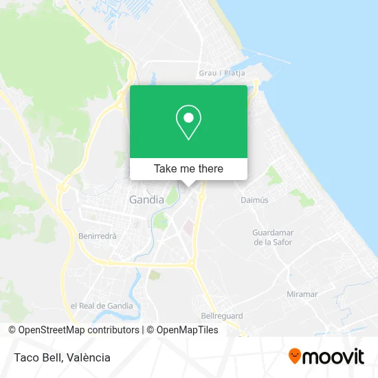 Taco Bell map
