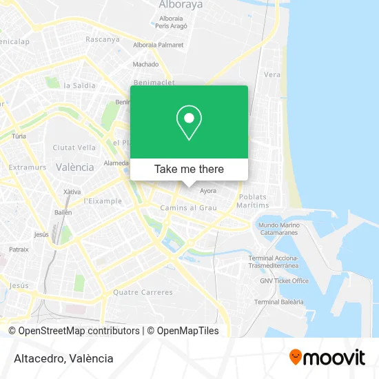 Altacedro map