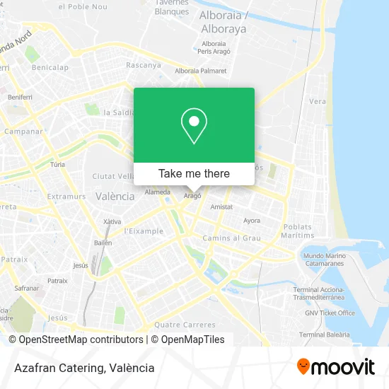 Azafran Catering map