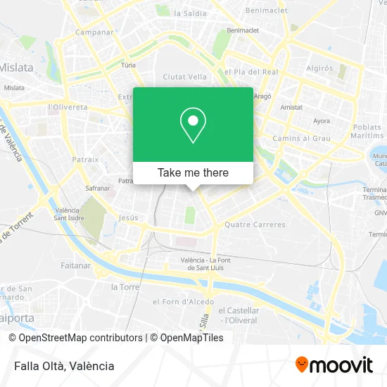 Falla Oltà map